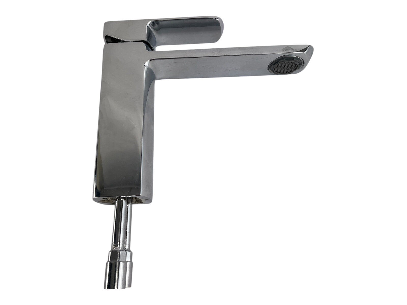 Palazzani 563084 chrome single handle bathroom sink mixer faucet extended spout