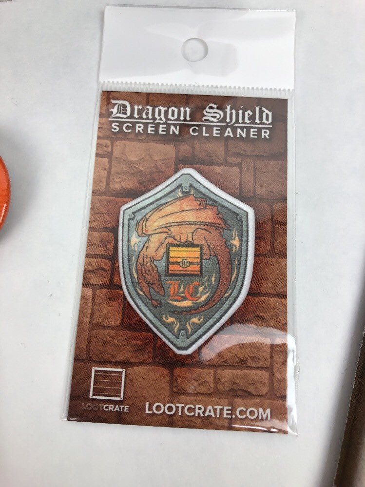 Dragon Slayer Dog Tags LOOTCRATE Aprl 2014 Bundle Pin Jerkey Screen Cleaner Dice