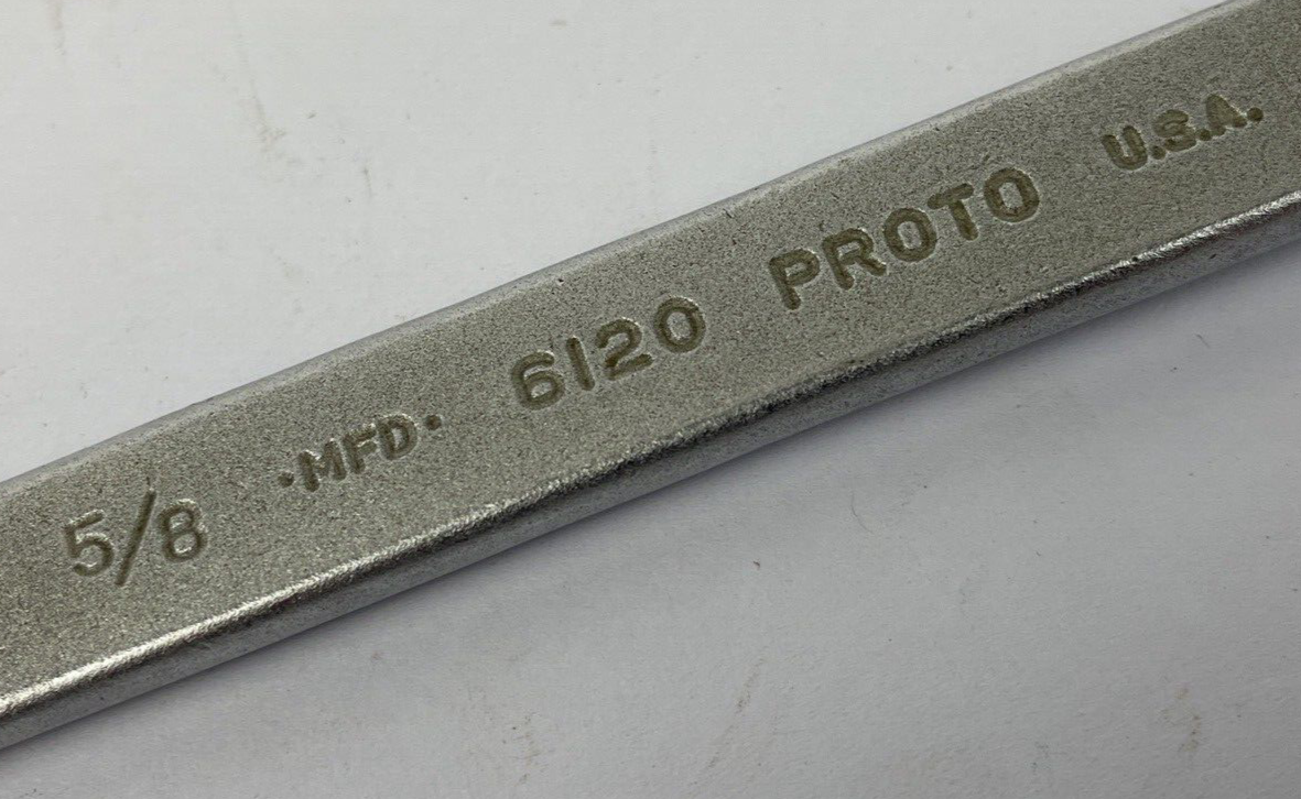 CHALLENGER BY PROTO ® 5/8" Combination Wrench 6120, Made in the U.S.A. - VGC