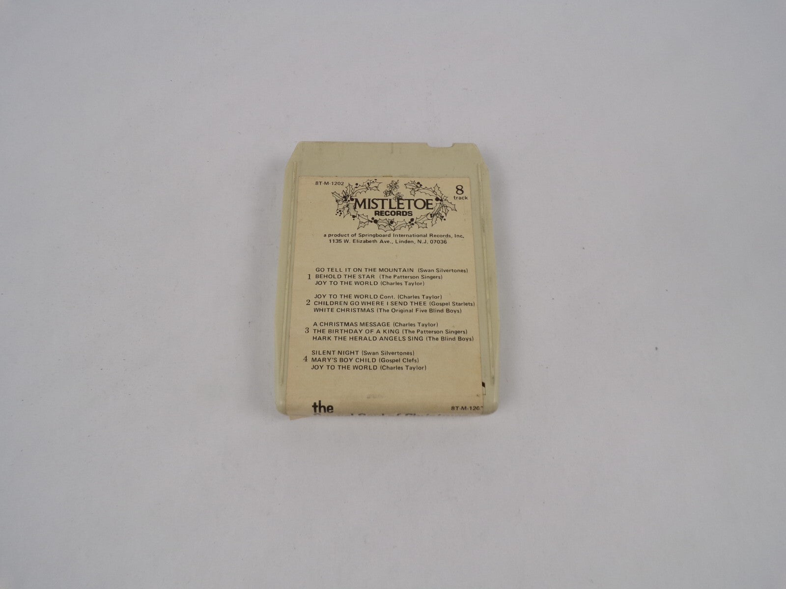 The Gospel Soul Of Christmas Joy To The World Silent Night Stereo Tape Cartridge