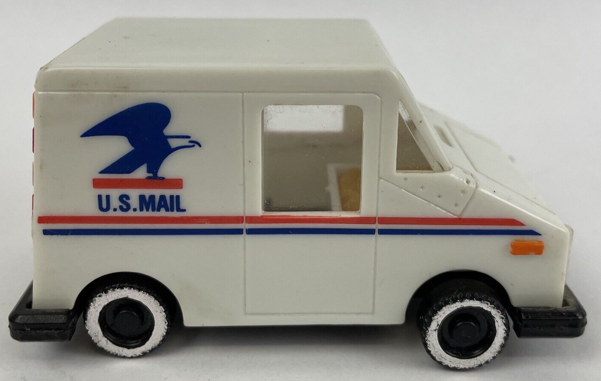 Vintage U.S. Mail Truck Eagle Logo on Side w Compartments Plastic Collectible *