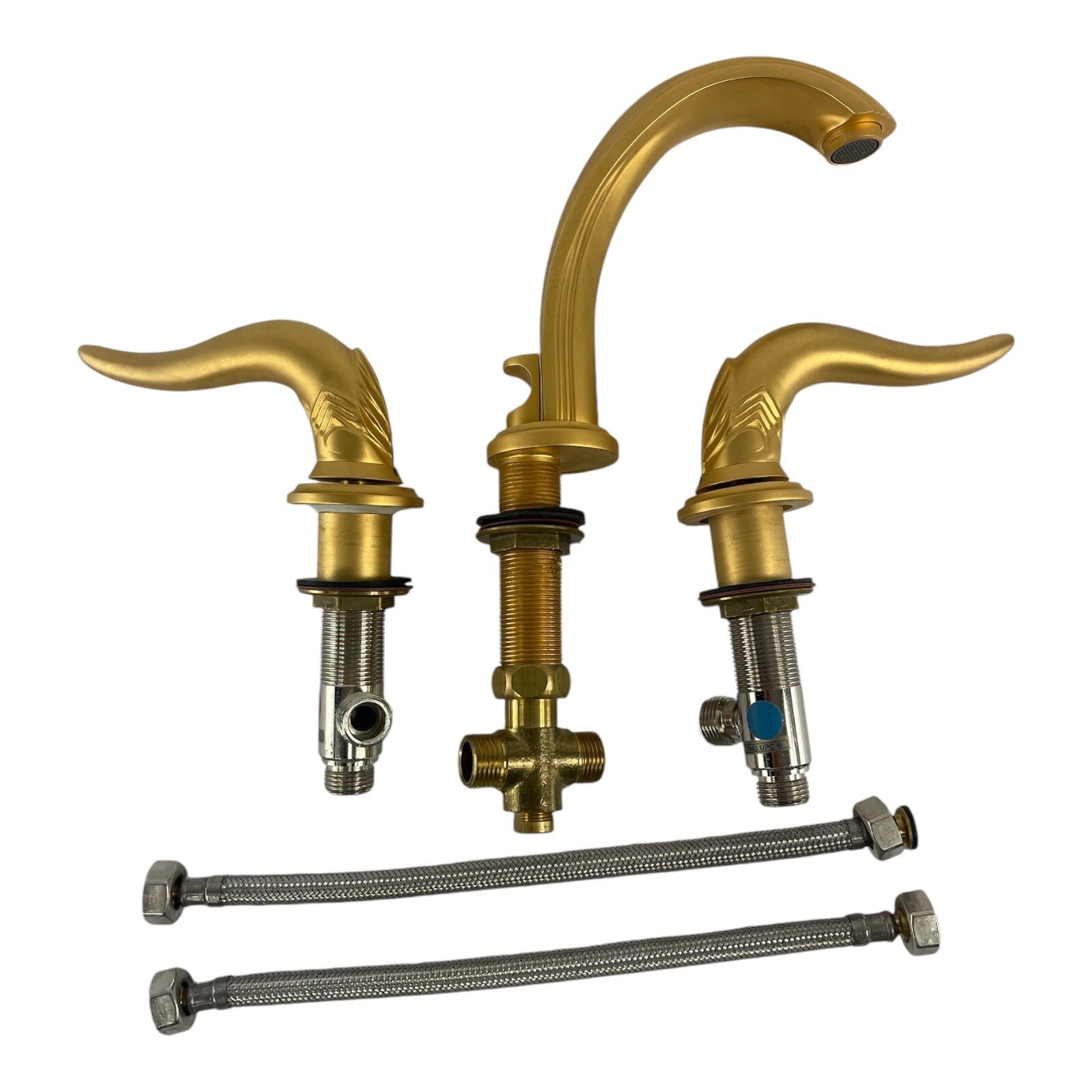 THG Paris GOLD Prestige bathroom fittings handle faucet Italian horns MSRP $3500