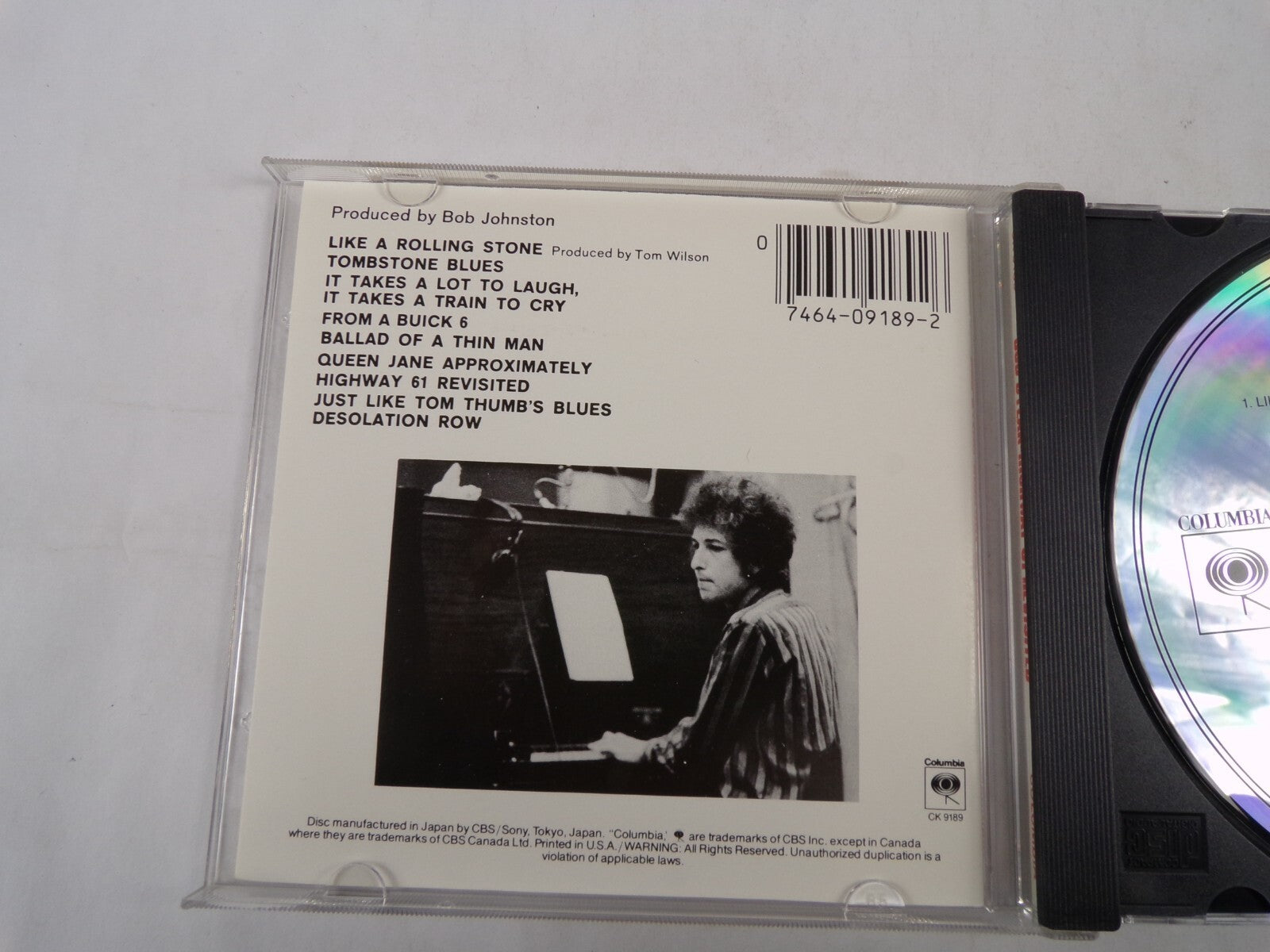 Bob Dylan Highway 61 Revisited Like A Rolling Stone Tombstone Blues CD#57