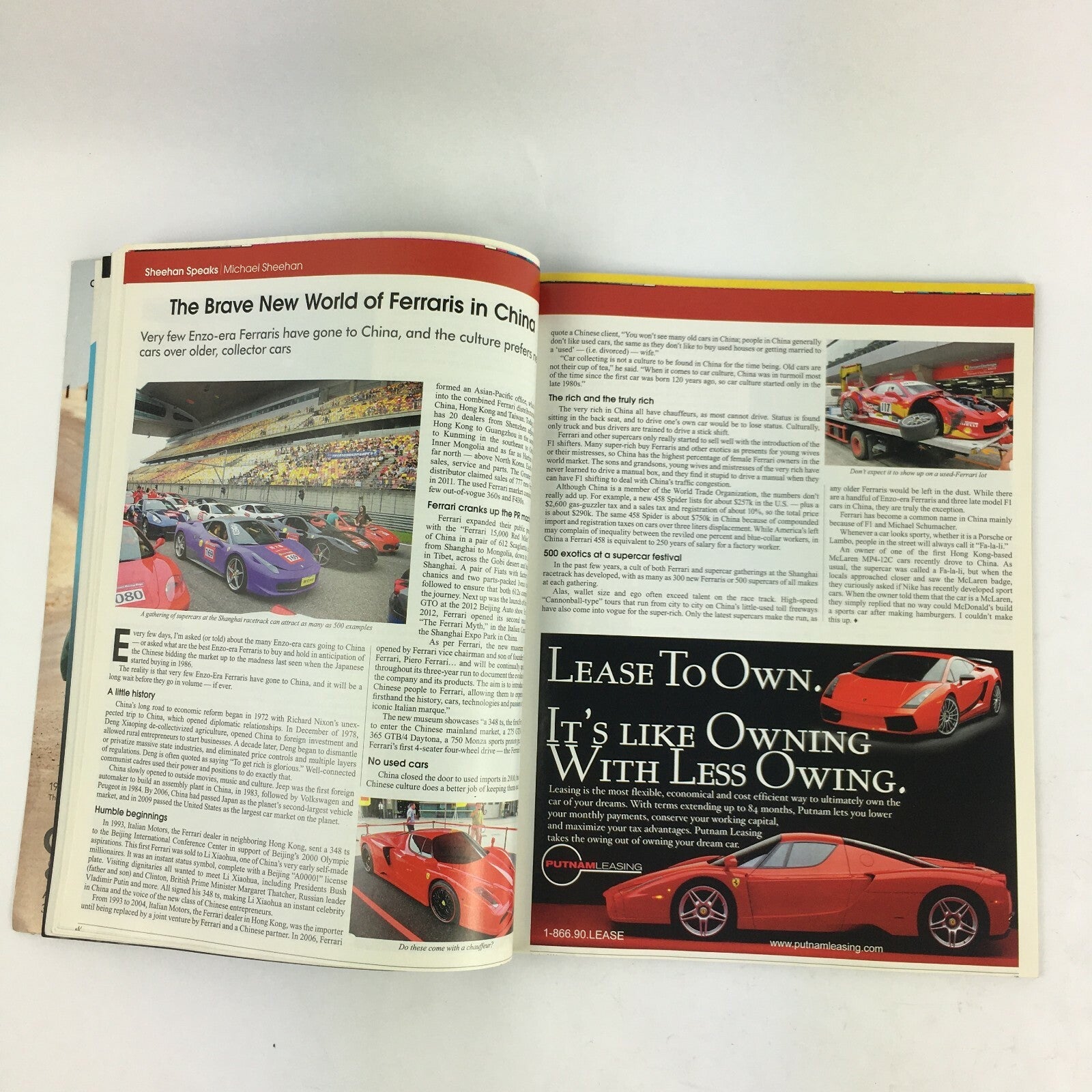 October 2012 Keith Martin's Sports Car Market Magazine Supercar Rising Sheehan