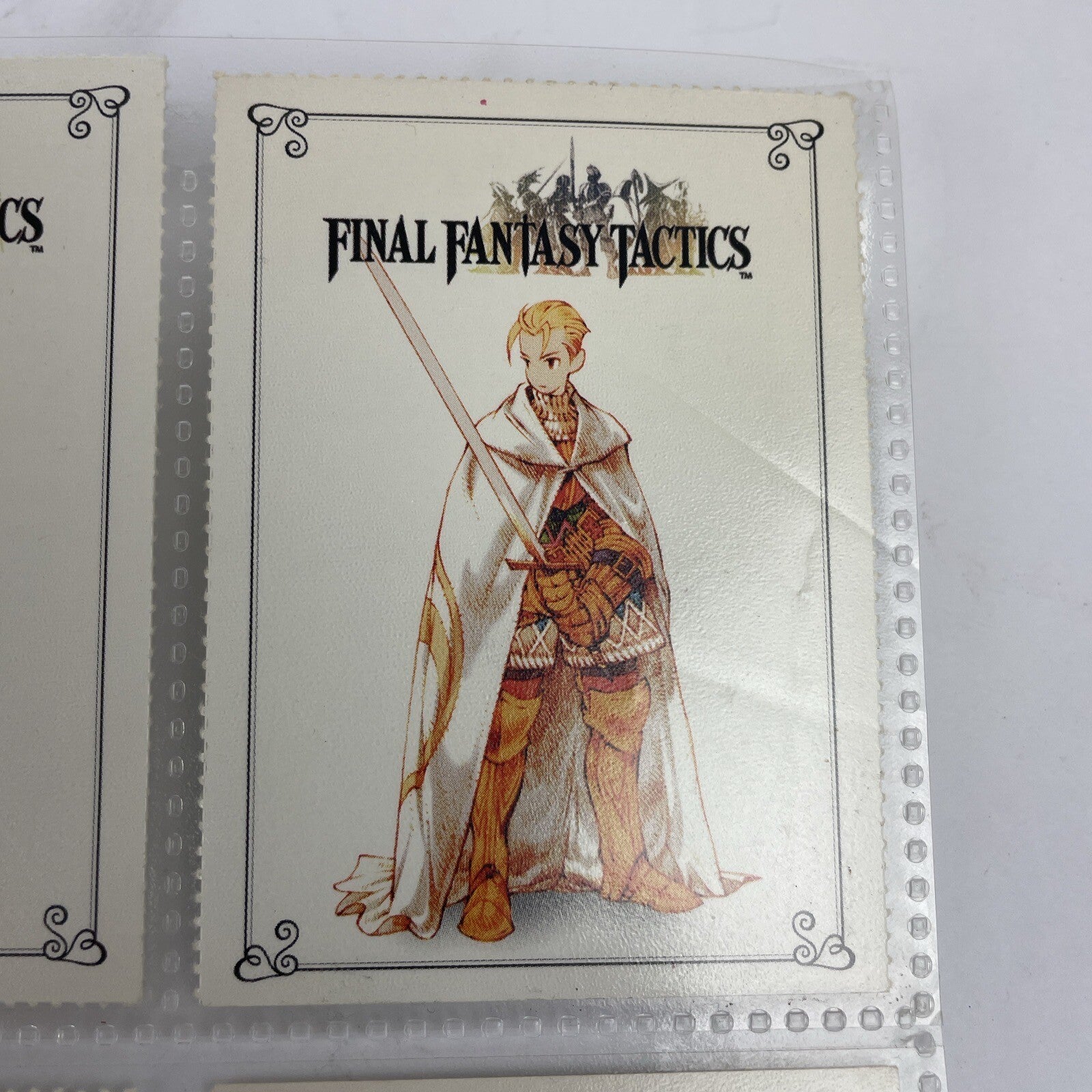 6 x Final Fantasy Tactics Playstation 1 EB Games Squaresoft Promo Trading Cards