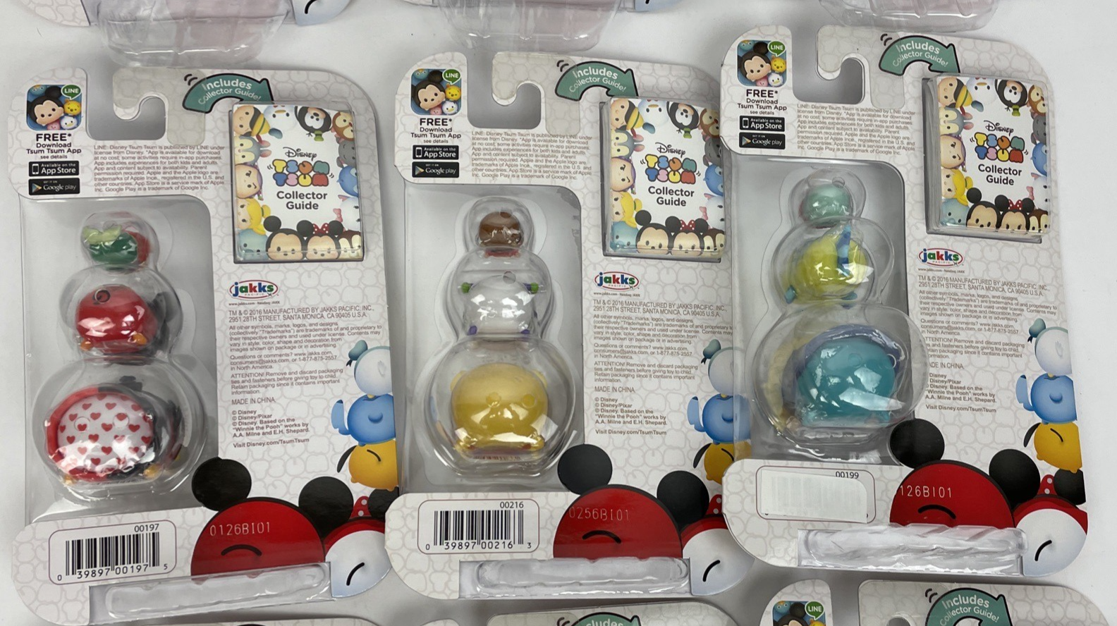 Disney Tsum Tsum Series 2 Three Stack Pack Vinyl Mini Toys Lot of 9 New Sealed