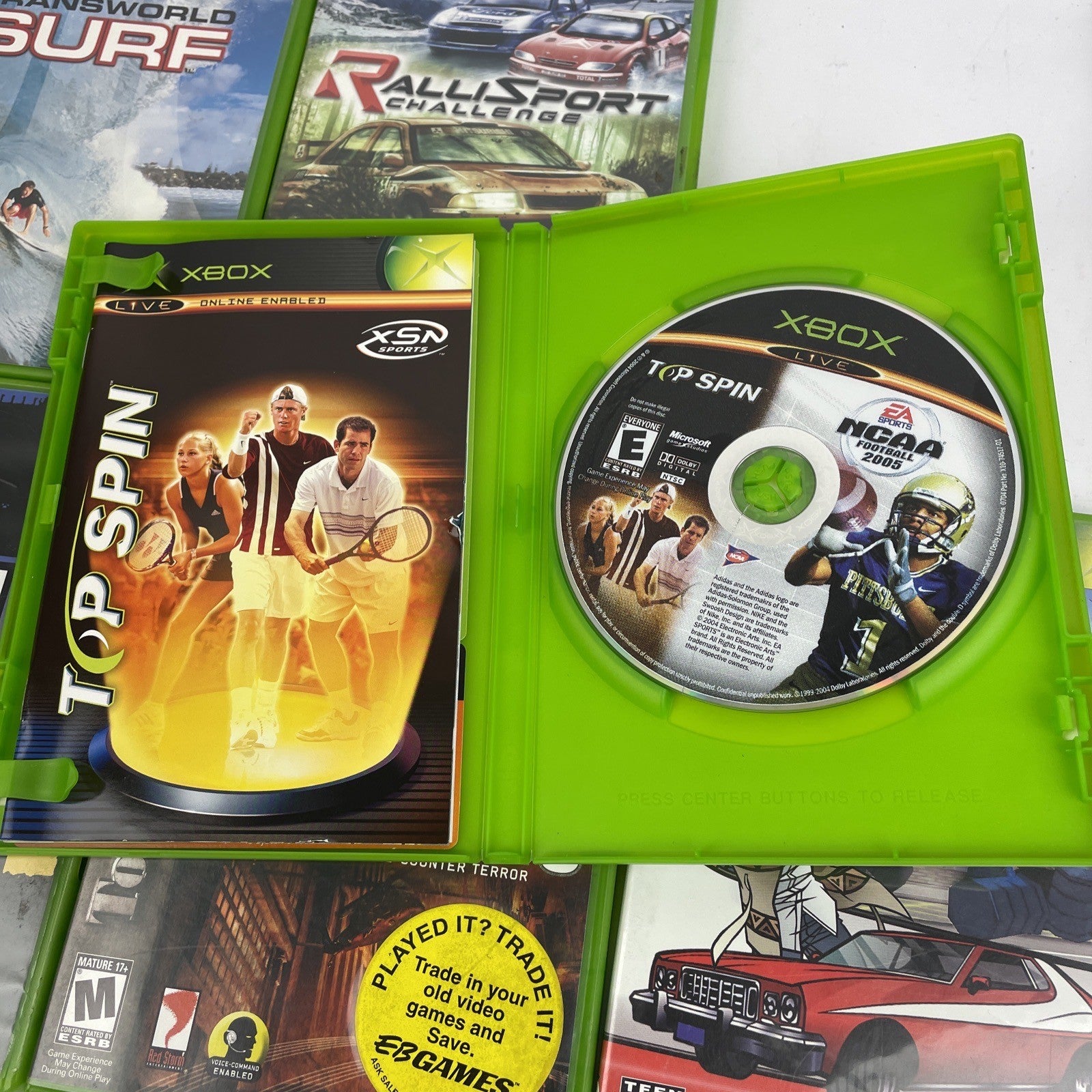 X Box One Games Lot (8) NBA NCAA Football FABLE GTA III Transworld Surf Starsky