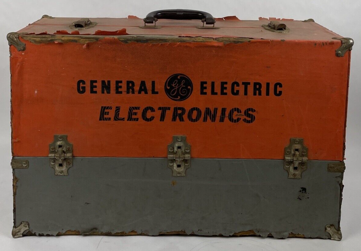 VTG Original GE General Electric Radio / TV Tube Repairman Tube Caddy Full tubes