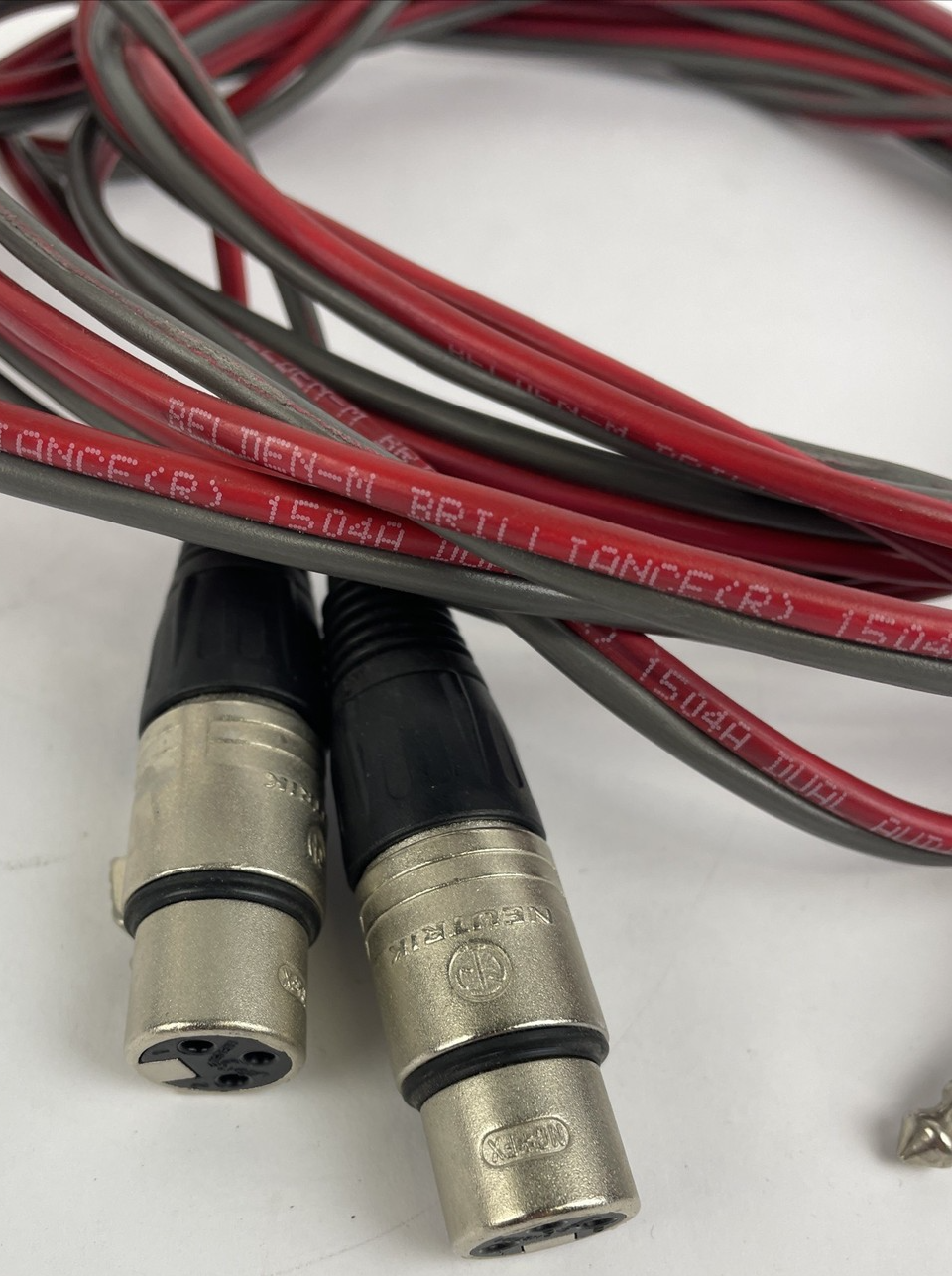 2 x Neutrik 3 Pin XLR Female to 2 x Canare 1/4"  Mono TS Male Phone Cable