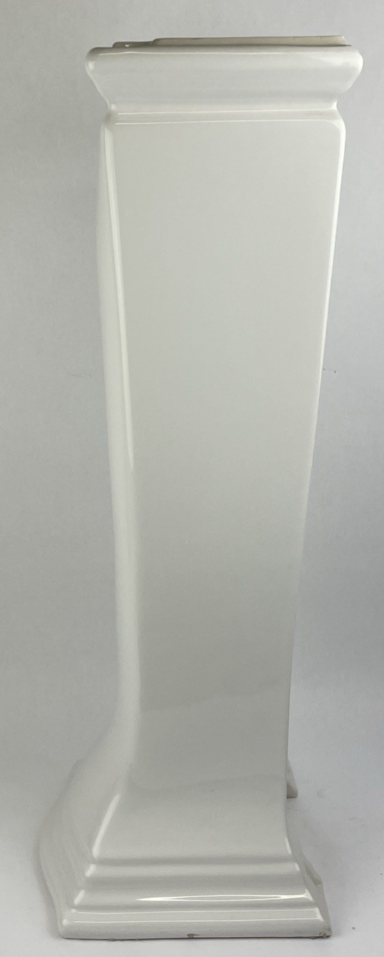 The Imperial Bathroom Co. Chateau White Ceramic Pedestal Sink Pedastal Base ONLY