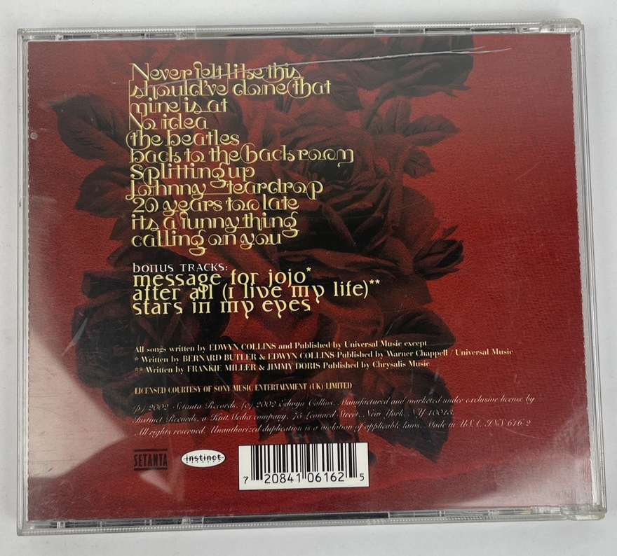 Edwyn Collins Doctor Syntax Audio CD [US Bonus Tracks - April 2003, Instinct) #1