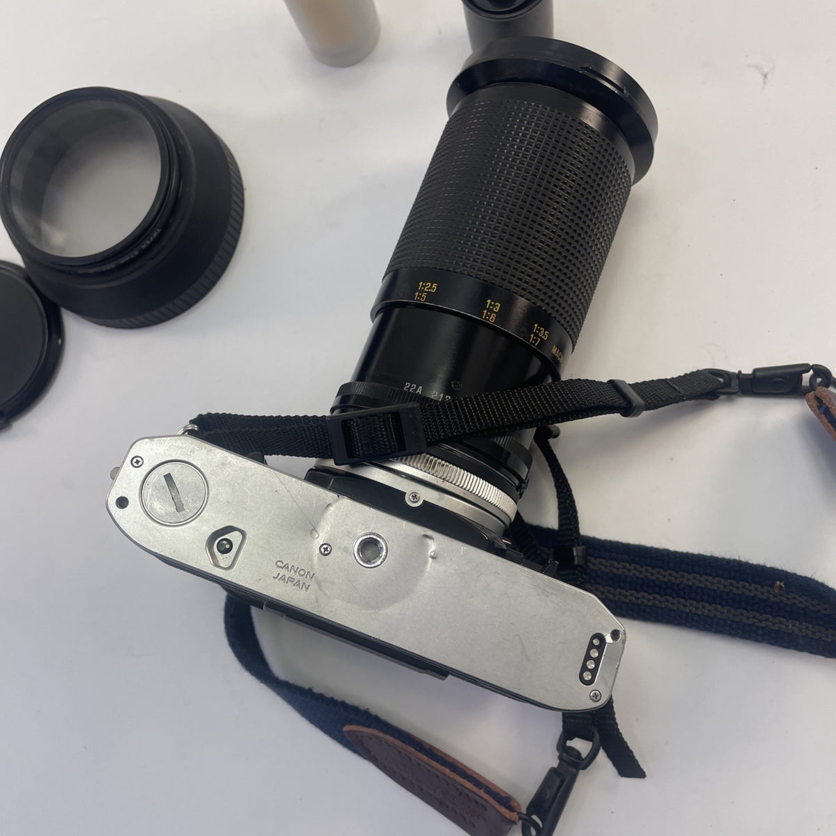 Canon AE-1 Program 35mm SLR Film Camera Tamron 35-135mm f/3.5-4.2 CF Tele Macro