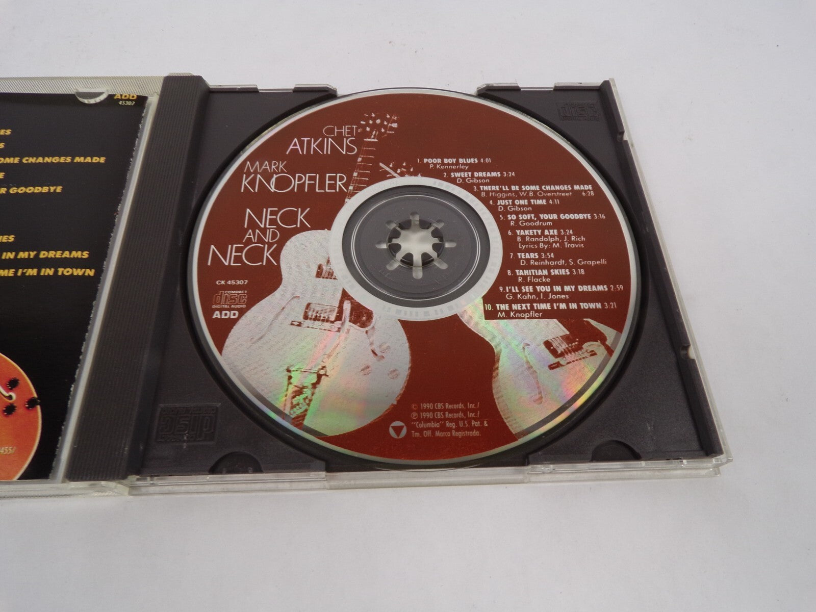 Chet Atkins Mark Knopfler Neck And Neck Columbia Poor Boy Sweet Dreams JustCD#63