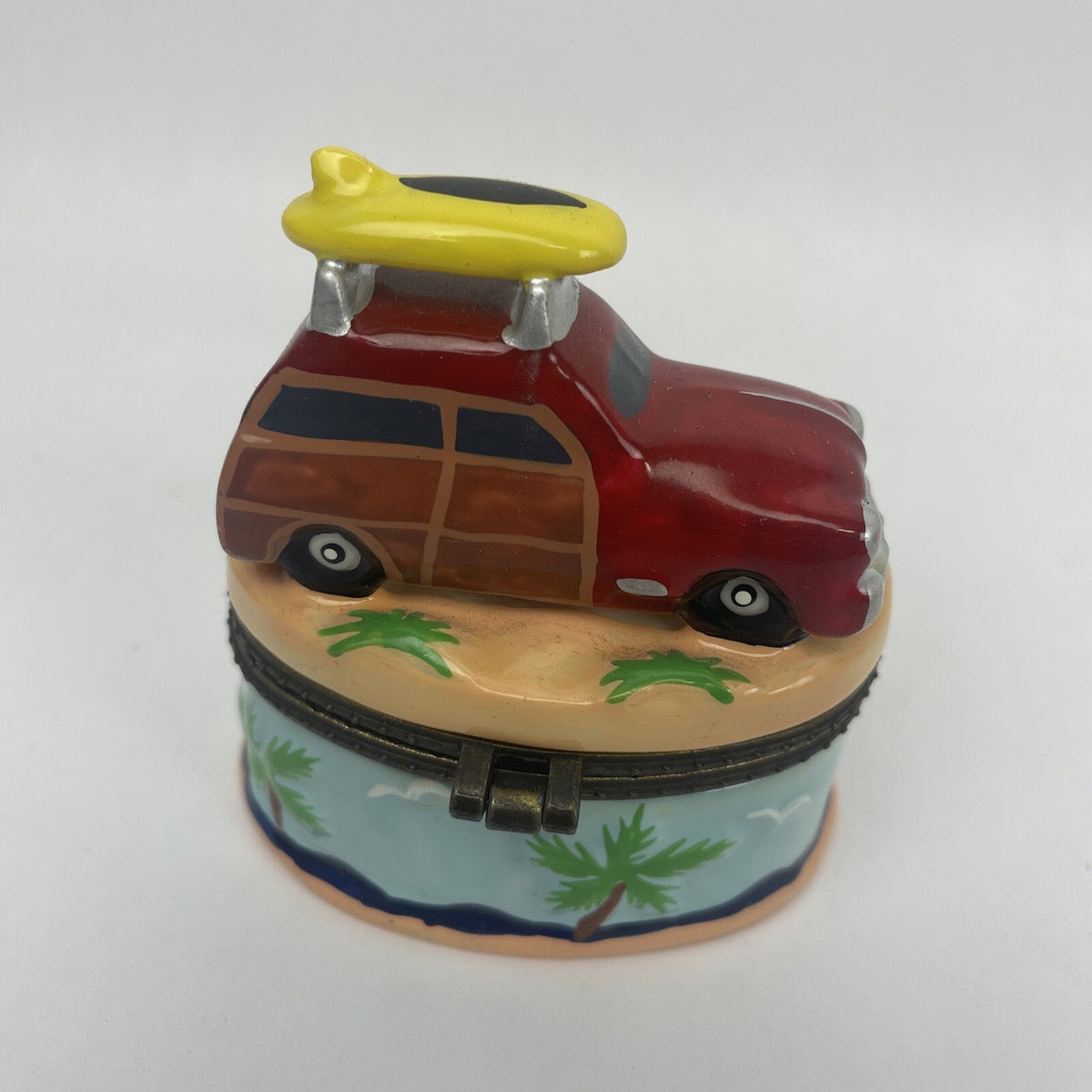 8 x Vintage Trinket Boxes Ceramic Christmas Beach Woody Mother Goose Mermaid