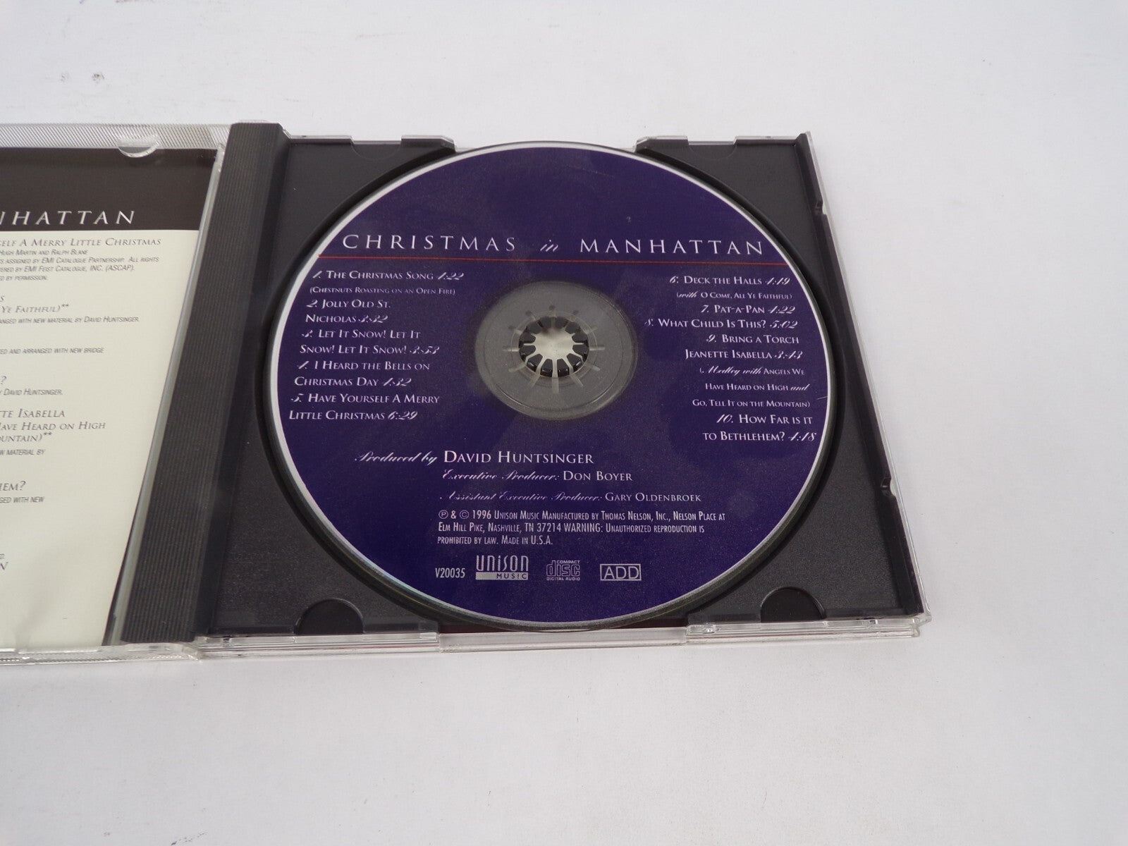 Christmas In Manhattan The Christmas Song Jolly Old St. Nicholas Let It CD#68