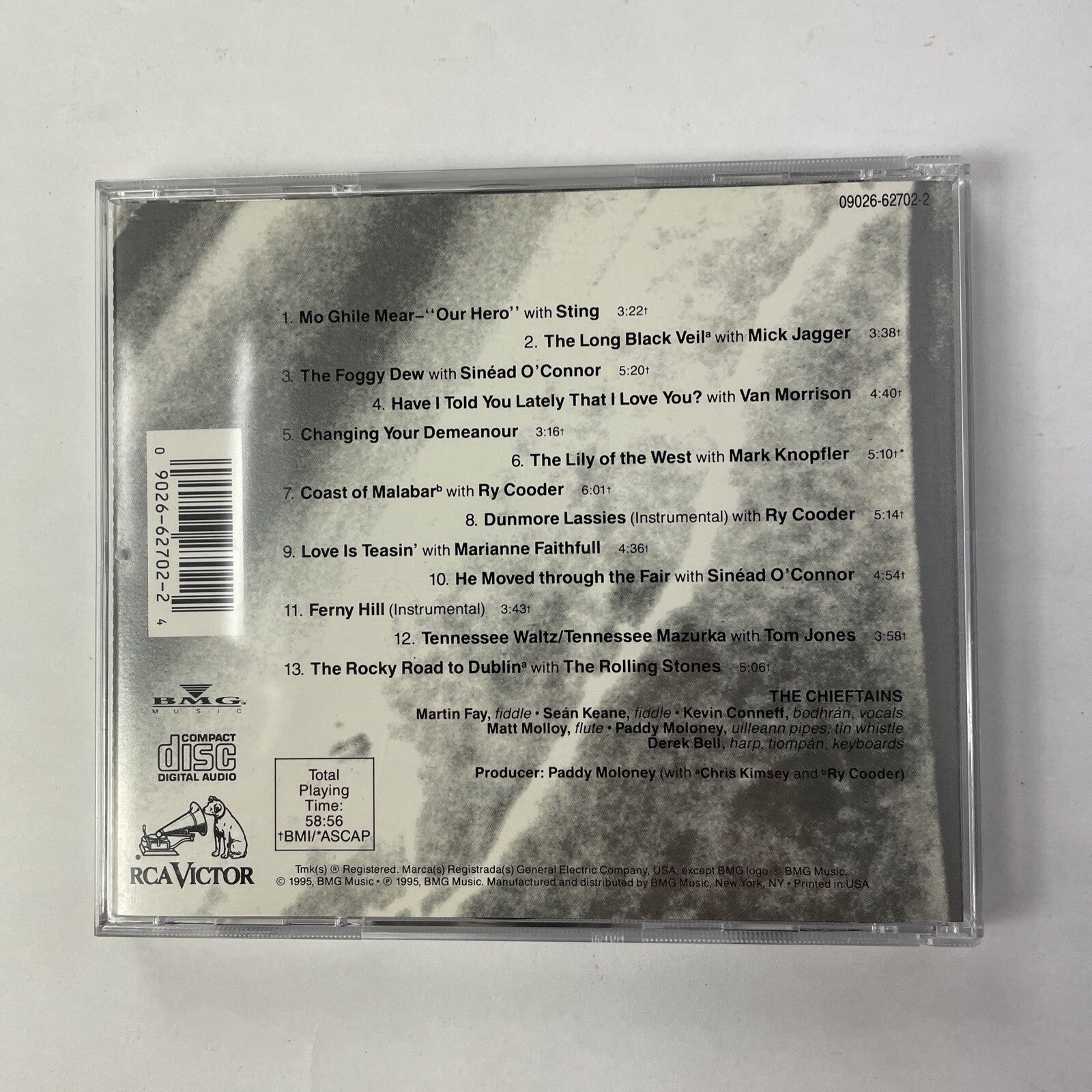 The Chieftains - The Long Black Veil (CD, BMG/RCA, 1995)  #20