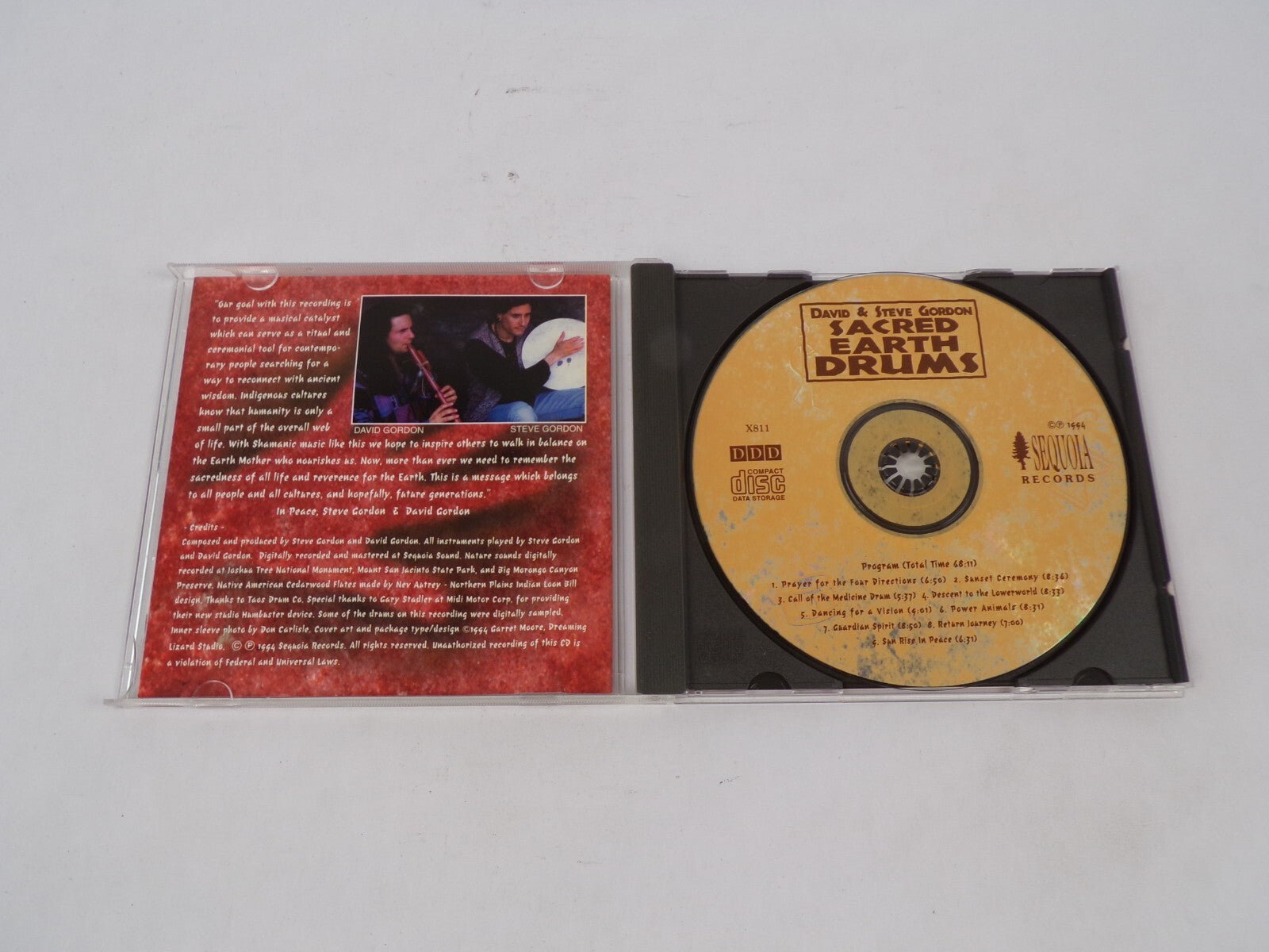 Sacred Earth Drums David & Steve Gordon Prayer For The Four Directions CD#68