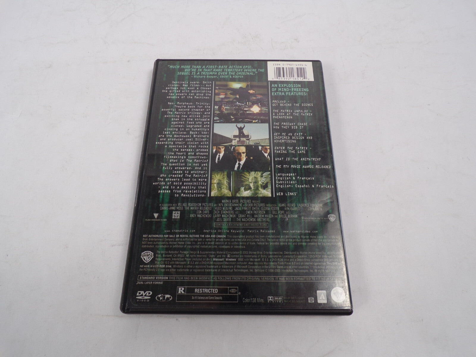 Matrix Reloaded The Freeway Chase Get Me An Exit Enter The Matrix DVD Movies