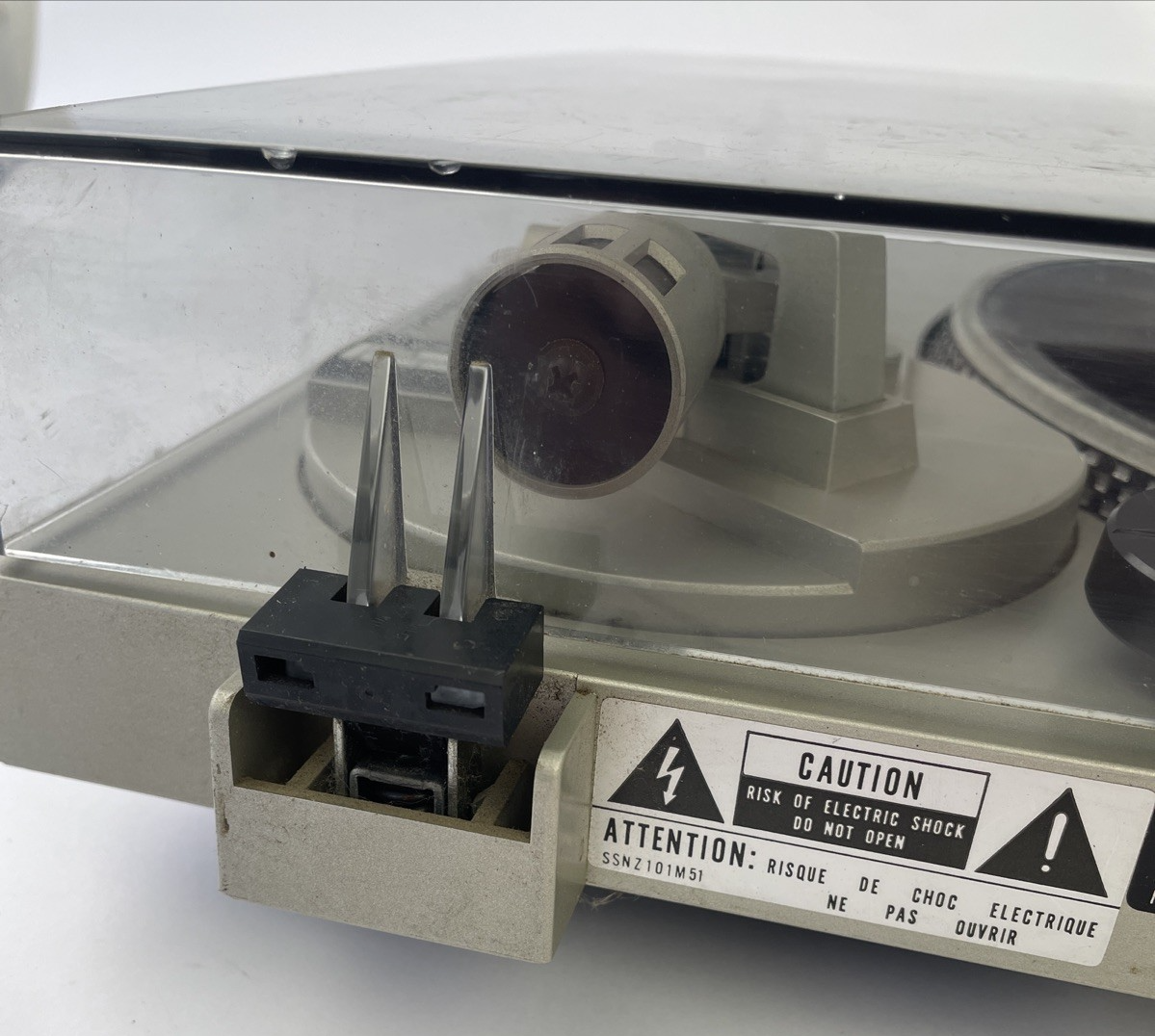 Technics SL-B100 Turntable w Audio Technica TC150EP Stylus For Parts or Repair