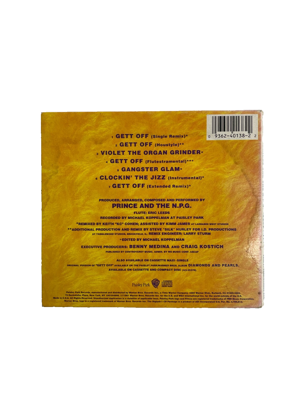 Nothing Can Stop Prince and The New Power Generation Gett Off Prince CD#6