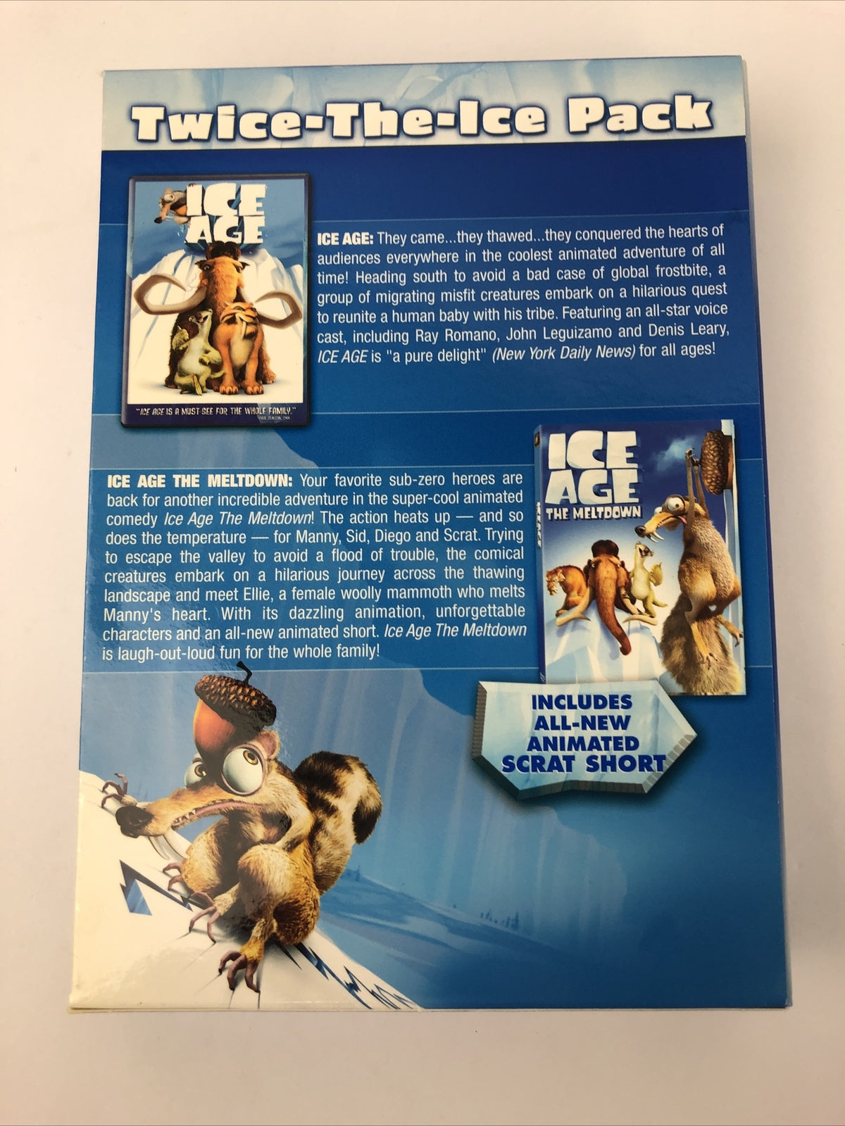 Ice Age - 2-Pack (DVD, 2006, 2-Disc Set, Full Frame) - Free Shipping