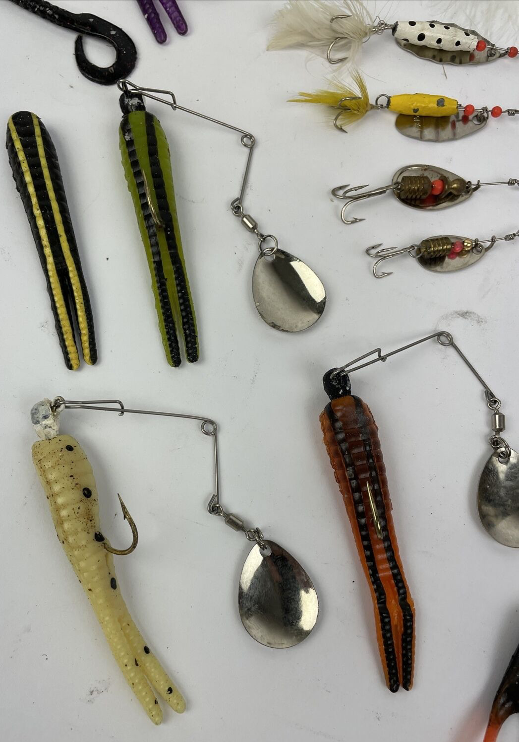 Fishing Lure Lot 50 + Pieces Weed Wing Frog Spinner Jitterbug USA JAPAN - LOOK