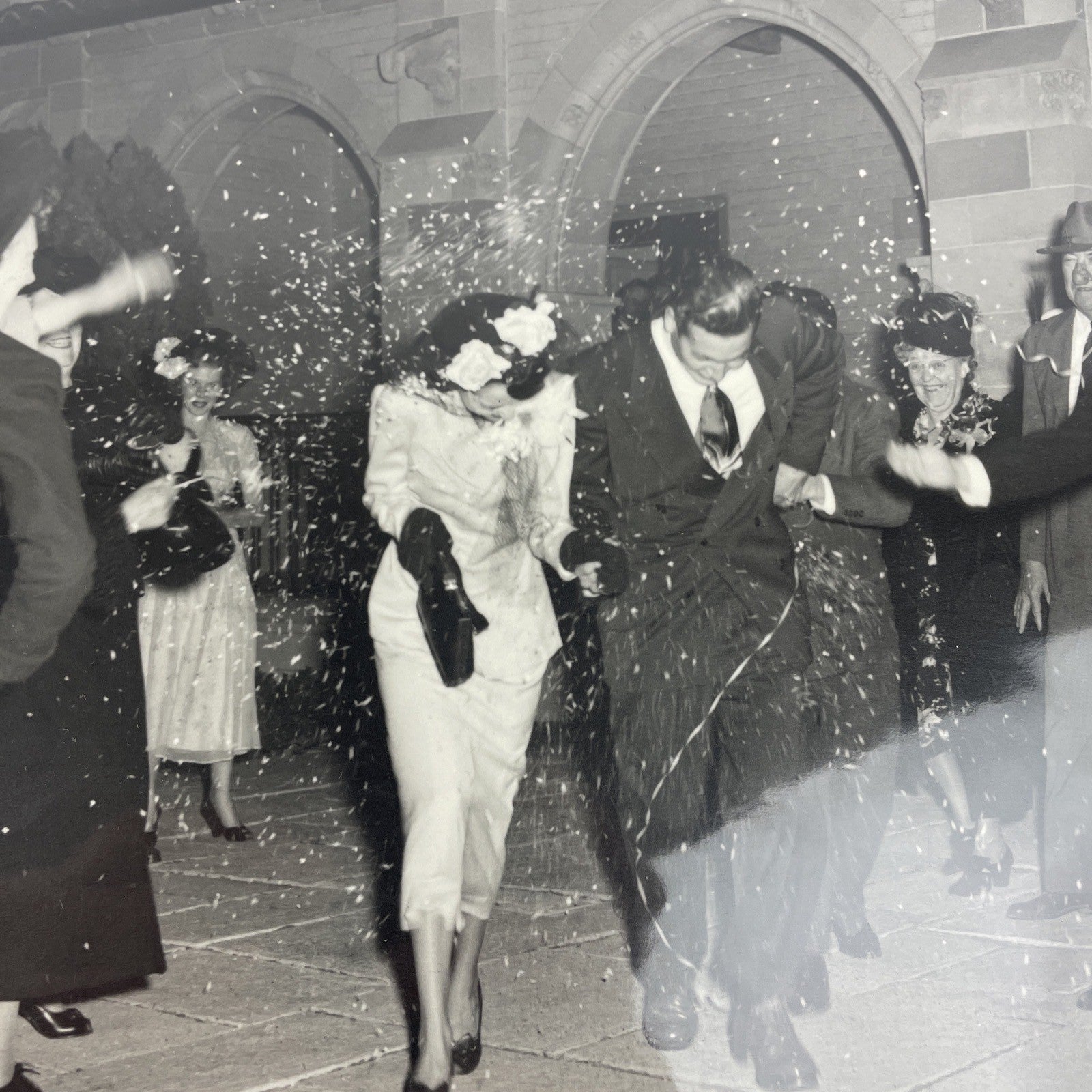 Vintage Large Photos Lot of 2 American Family Wedding Party 1960s Pictures 8x10