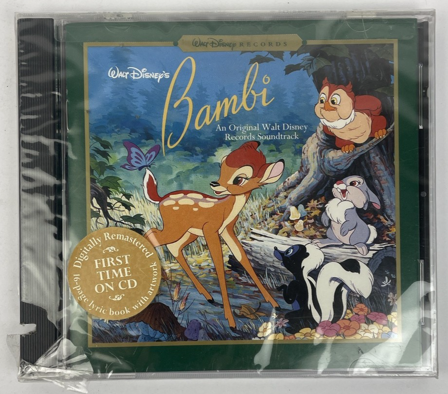 Bambi [Original Motion Picture Soundtrack] Walt Disney Audio CD NEW Promo Copy 1
