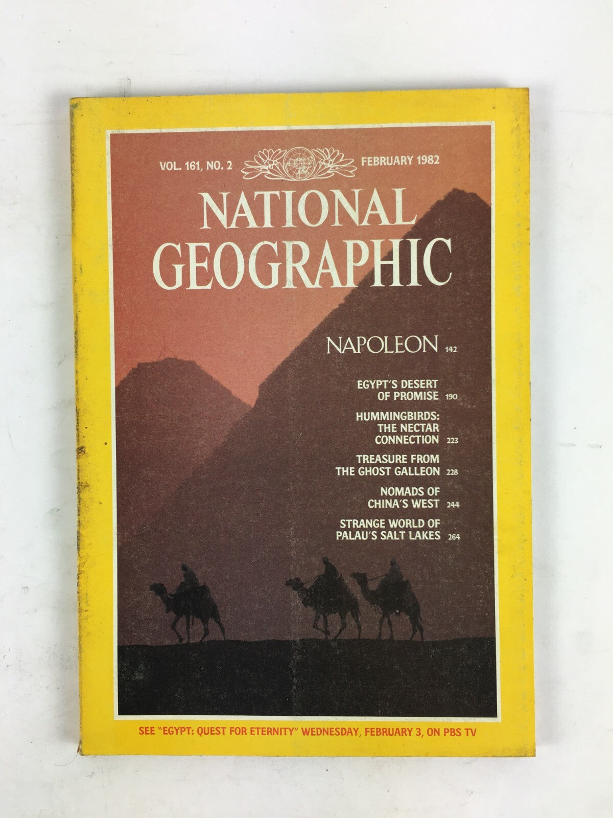 February 1982 National Geographic Magazine Napoleon Humming Birds Ghost Galleon