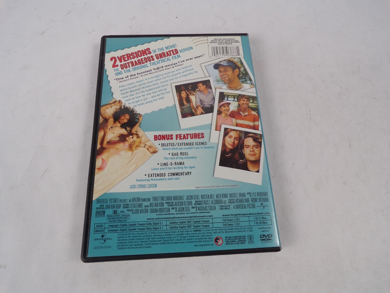 Forgetting Sarah Marshall You Lose Some. You Get Some. From The Guys DVD Movies