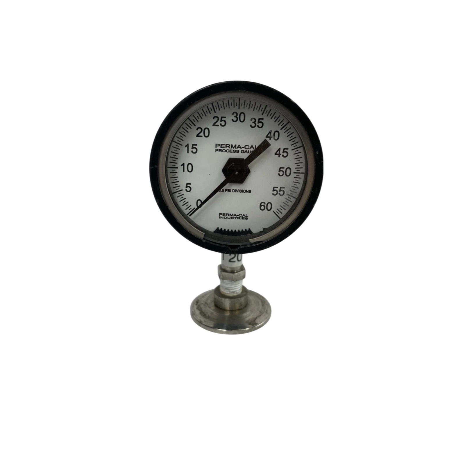 PERMA-CAL INDUSTRIES 0-60 PSI PRESSURE GAUGE 3"  123NID03A21
