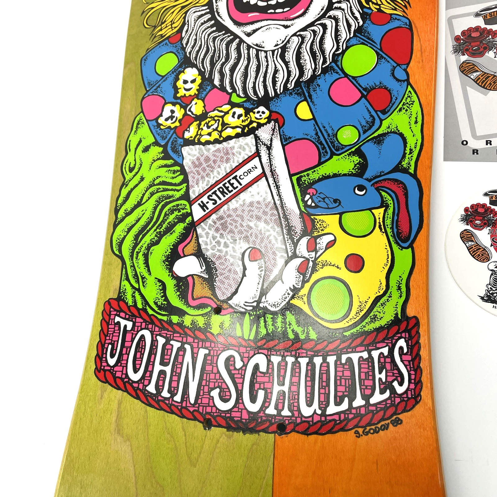 John Schultes A Series Clown H-Street Skateboard Deck Limited Edition #05 of 136