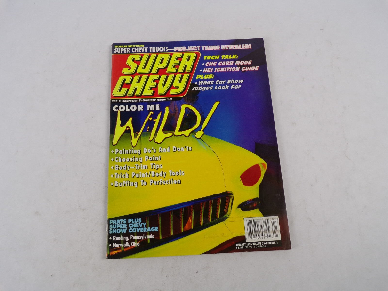 January 1996 Muscle Machines Magazine Color Me Wild! Super Chevy Trucks-Project