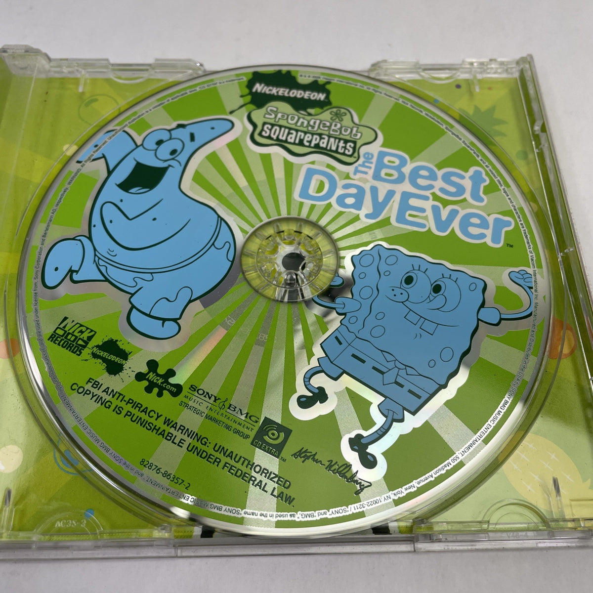 Sponge Bob Square Pants " The Best Day Ever " Digital Audio CD w Card 2006