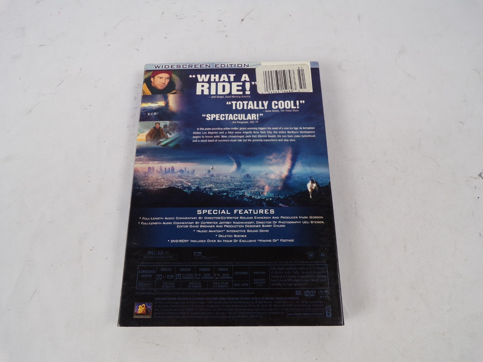 The Day After Tomorrow From The Director Of Independence Day In This DVD Movies