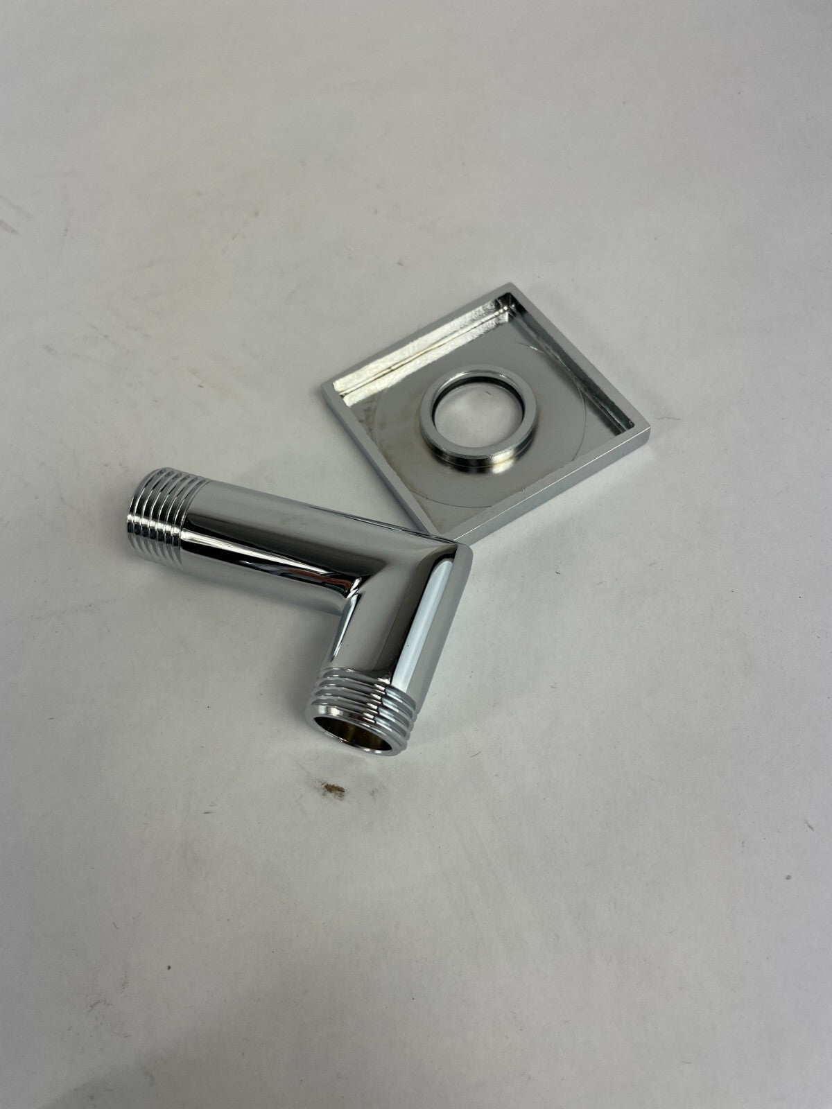 Cabano 6038 square polished chrome wall elbow for handheld shower connection