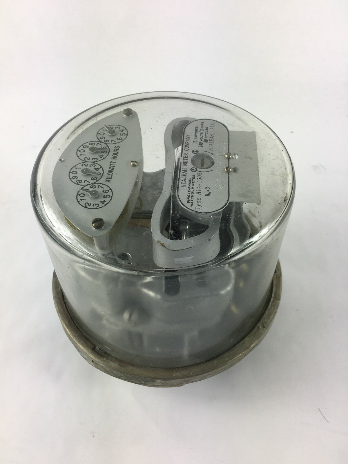 Hialeah Kilowatt Hours Single-Stator Watt Hour Meter Type HIA-I30S 240v 3w