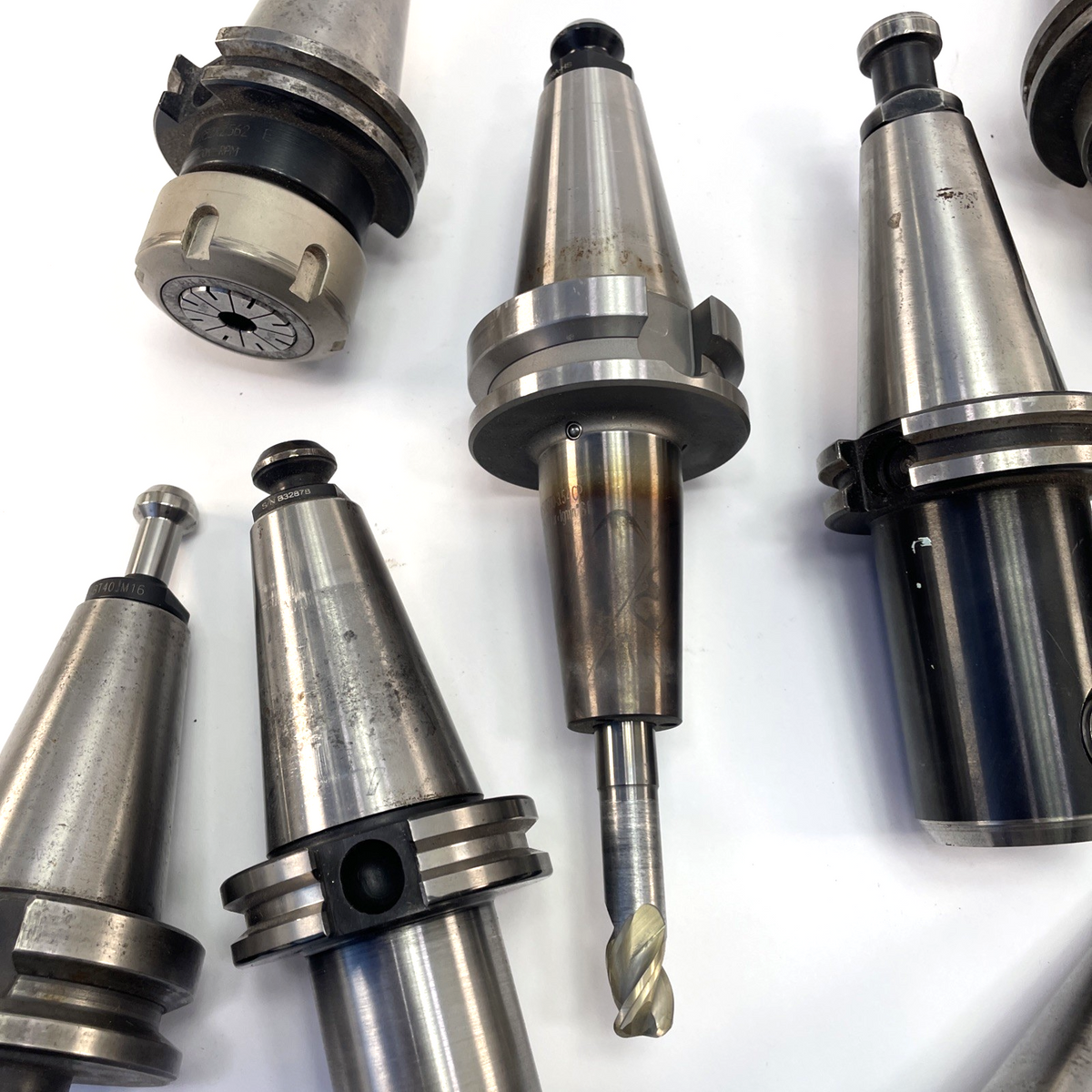 Lot of 10 CAT40 BT40 end mill Tool Holders Toolholders CAT 40 Techniks SYIC +