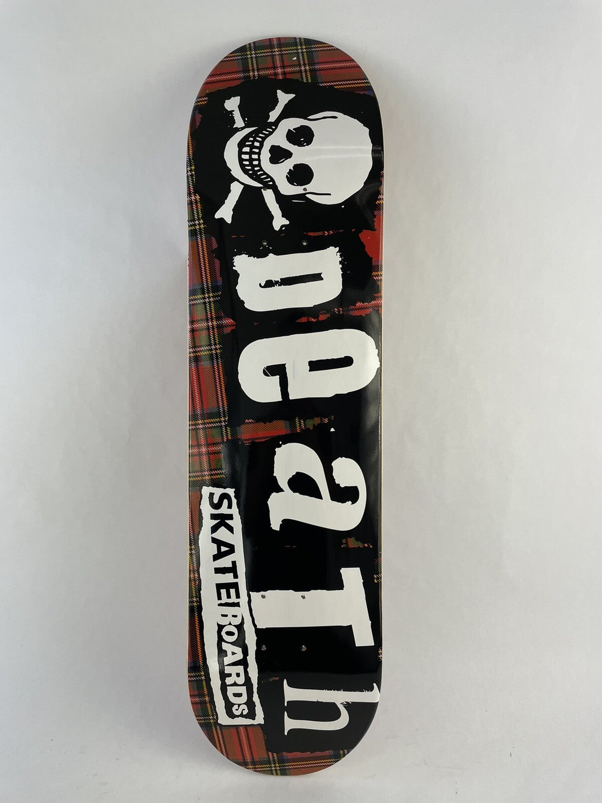Tartan Punk  - Death Skateboards 8.125 " with grip & free shipping