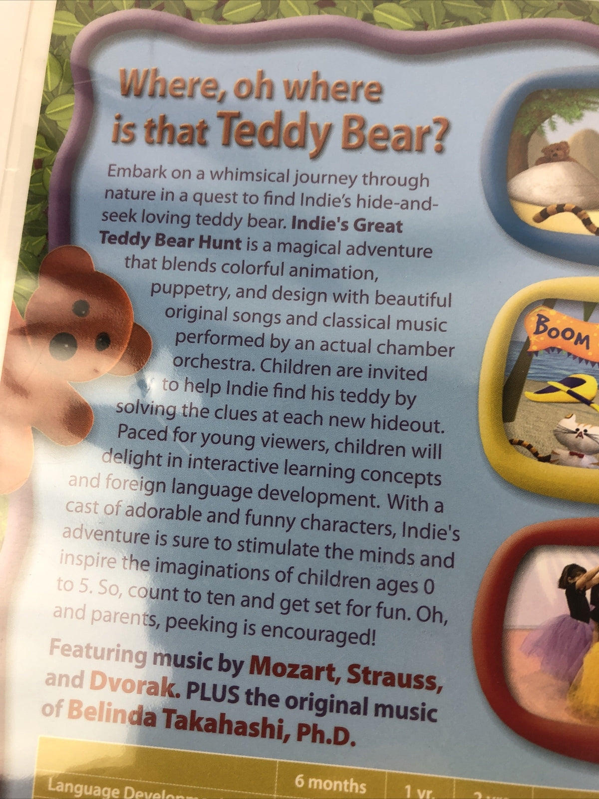 Juno Baby - Indie's Great Teddy Bear Hunt Educational DVD Problem Solving Music