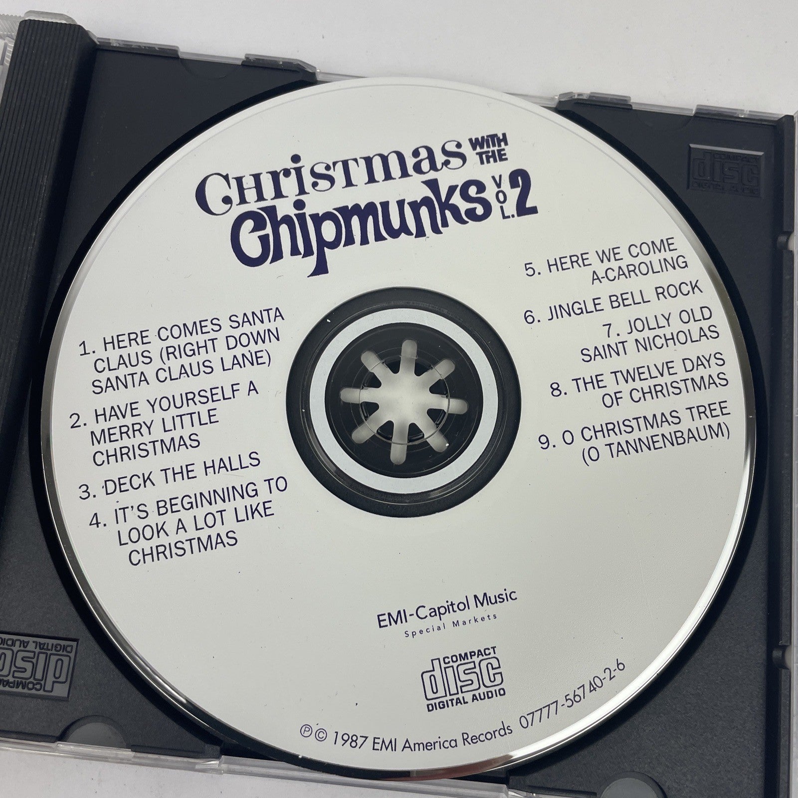 THE CHIPMUNKS - Christmas With Alvin & The Chipmunks, Vol. 2 CD - MINT DISC #56