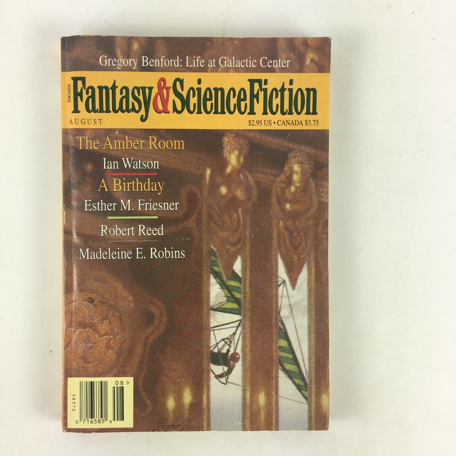 August Fantasy&Science Fiction The Amber Room Ian Watson Gregory Benford Robert
