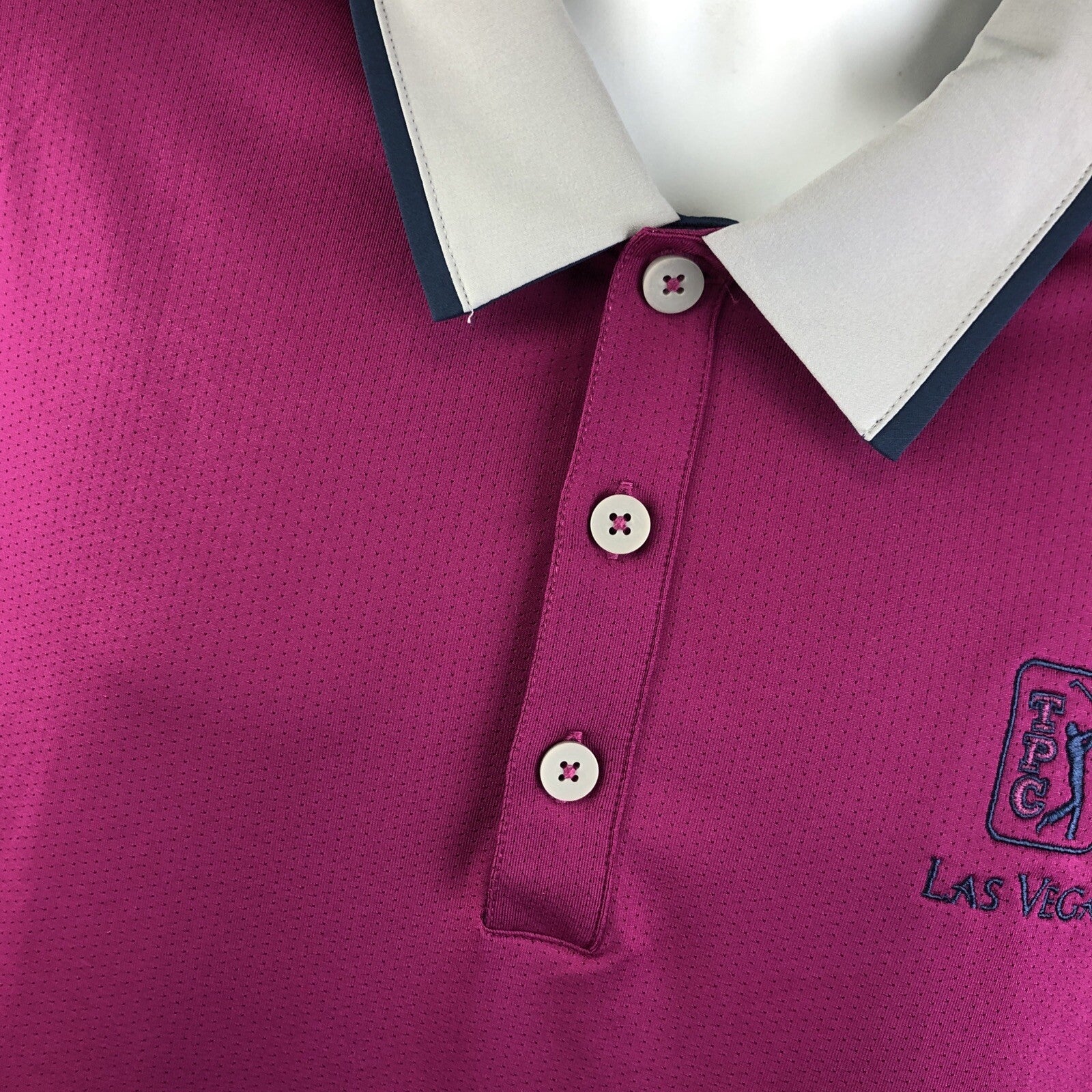 Adidas Climacool Mens Golf Shirt XL The Players Course TPC Las Vegas Fuchsia VGC