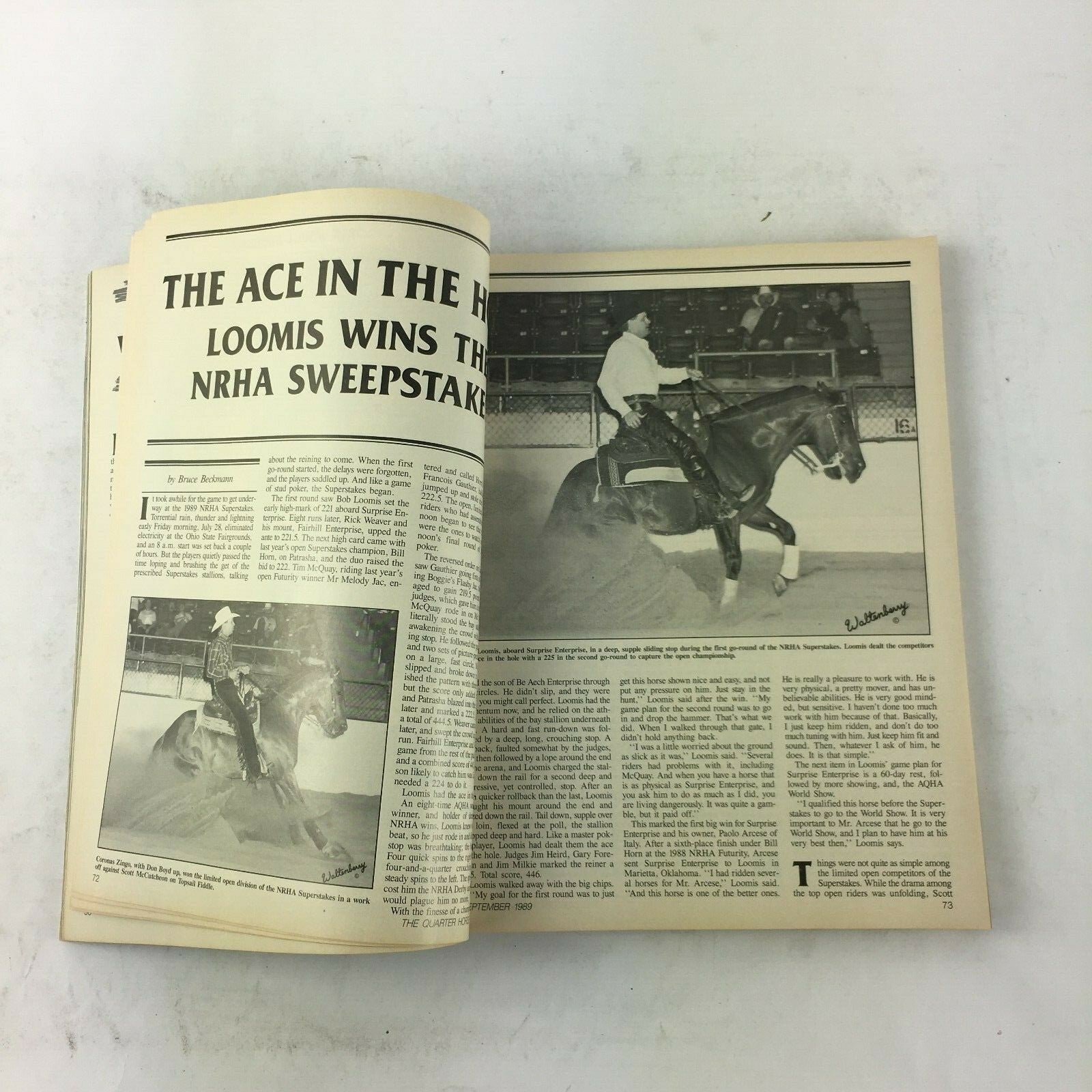 September 1989 The Quarter Horse Journal Magazine Western Wear & Tack Issue