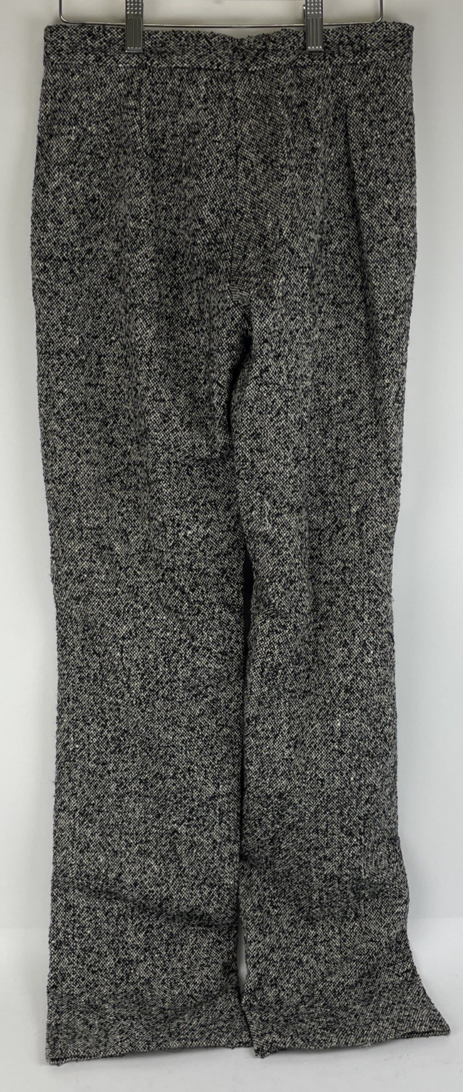 CHAIKEN Women's Career Professional Pants Trousers SZ 2 Wool Black White