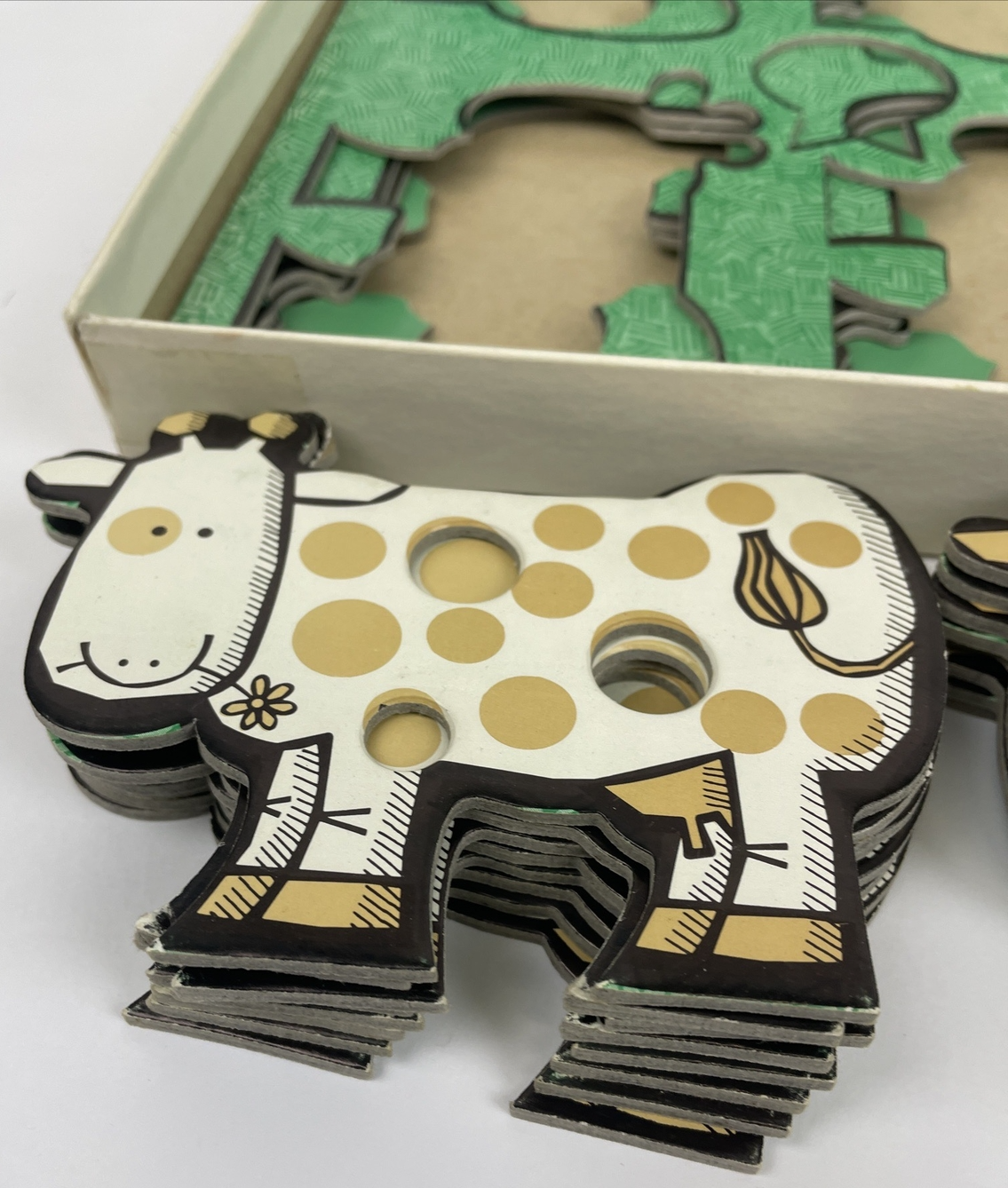 Vintage Rare Parker Holey Cow ! Game 1970 For the Small Fry / Kids Board Game