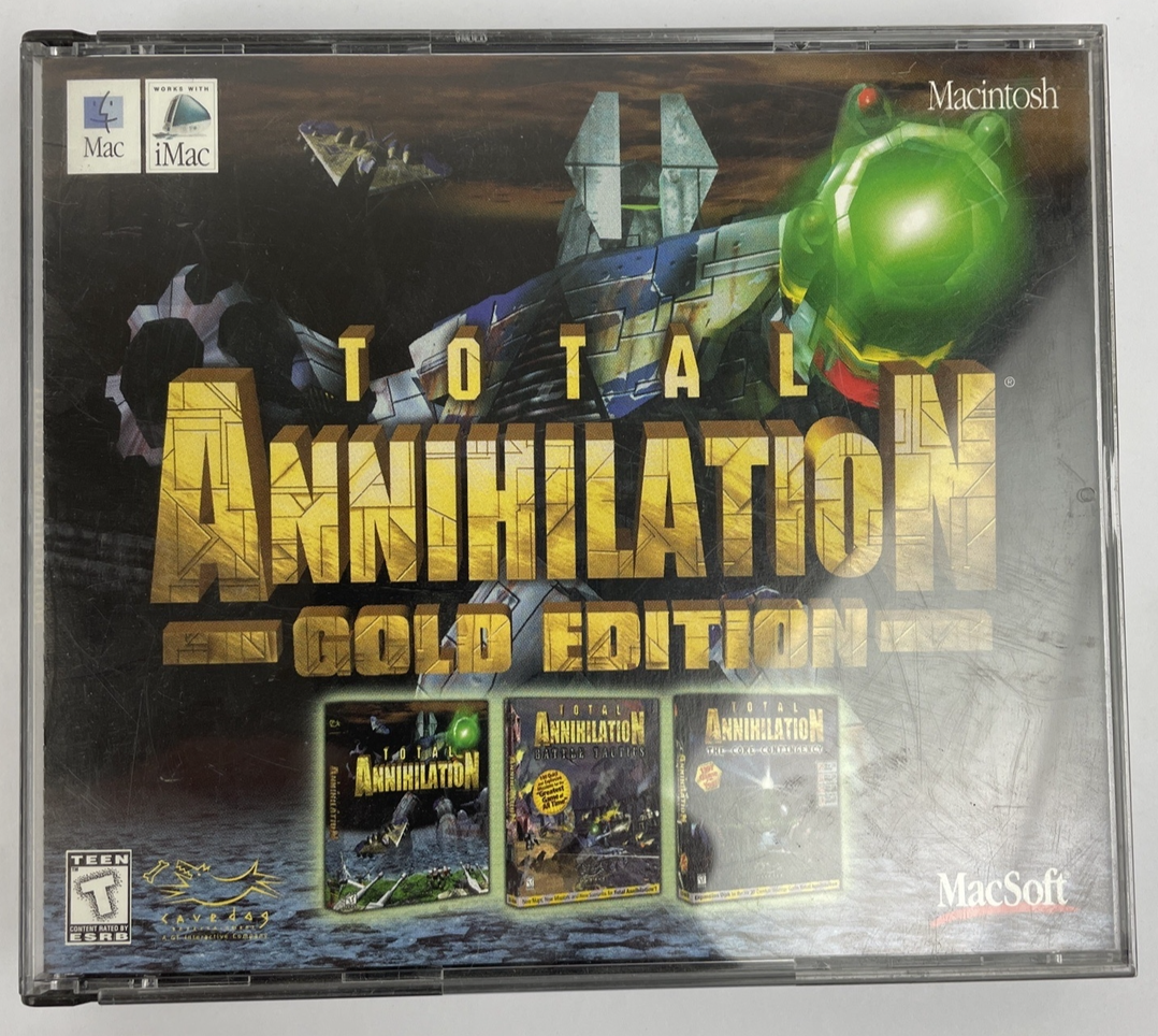 Total Annihilation MacSoft Macintosh iMac Gold Edition Apple, 1997/98 Mint Discs
