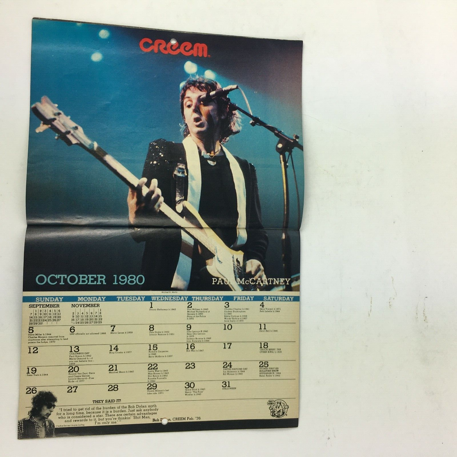 February 1980 Rock Faces the 80's Rock History Date Book Future Shock! JimmyPage
