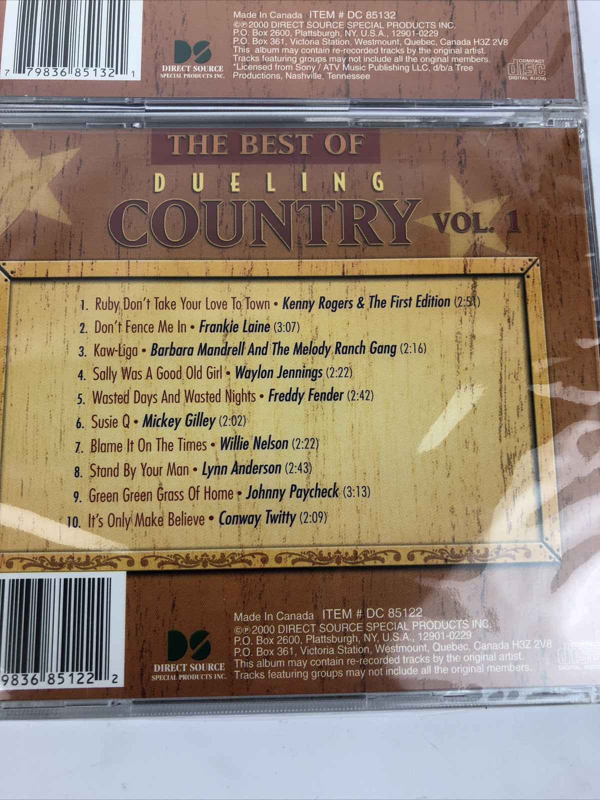 THE BEST OF DUELING COUNTRY Vol. 1 Vol. 2 - NEW SEALED 2 CD SET 20 Tracks     #7