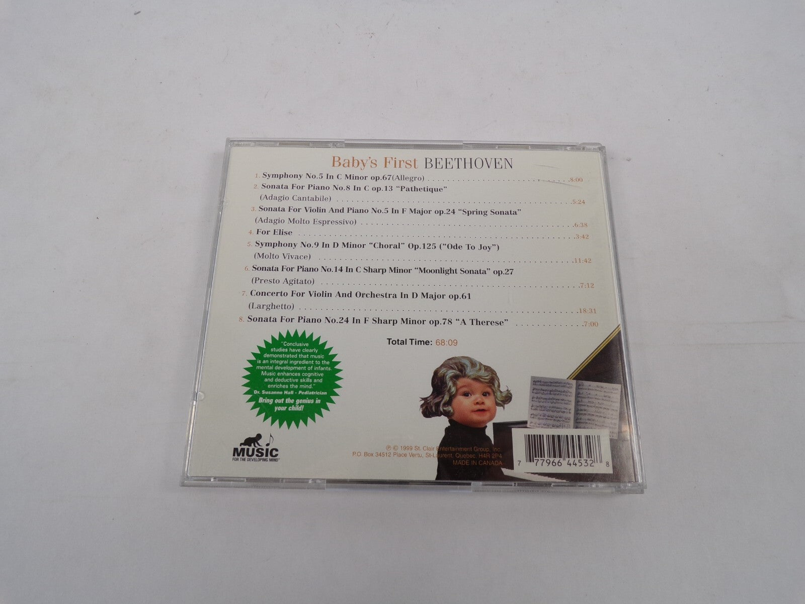 Baby's First Beethoven Symphony No. 5 In C Minor Sonata For Piano No. 8 In CD#25